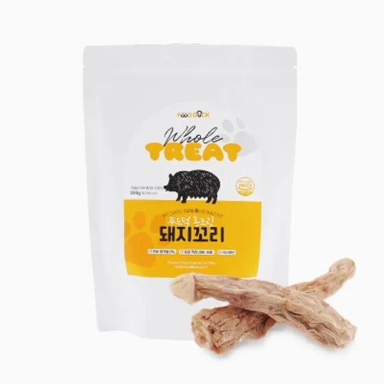 Food Duck Freeze-dried Pig Tail 200g - kikiandpuppies