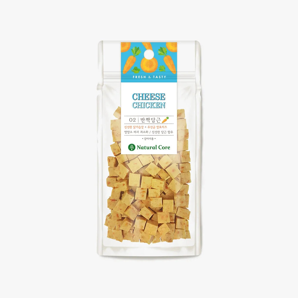 Natural Core Chicken & Carrot Cheese Bite 80g - kikiandpuppies