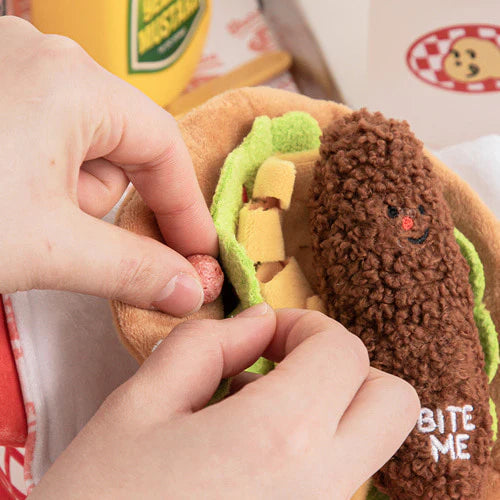 Burrito Nosework Toy (Squeaky/Crinkle) - kikiandpuppies