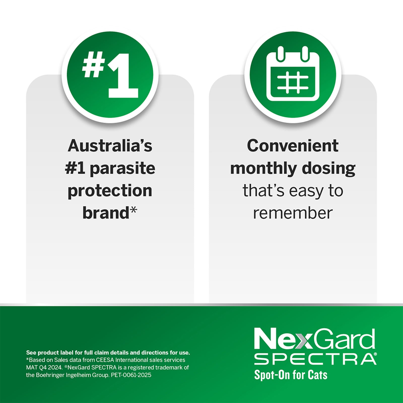 NexGard SPECTRA Spot On For Small Cats And Kittens 0.8~2.4kg - kikiandpuppies