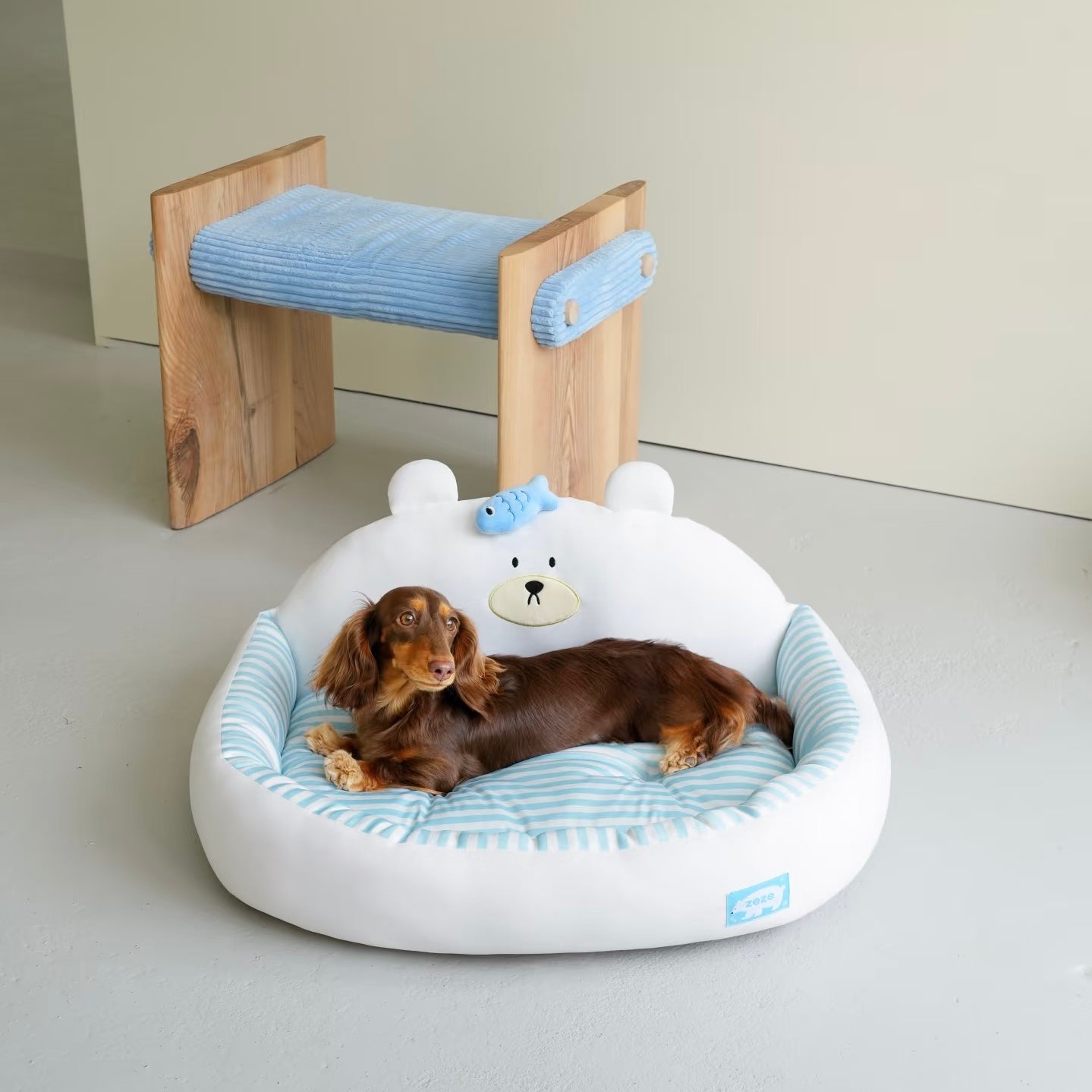 Little Bear Cooling Cat Dog Ice Silk Bed - kikiandpuppies
