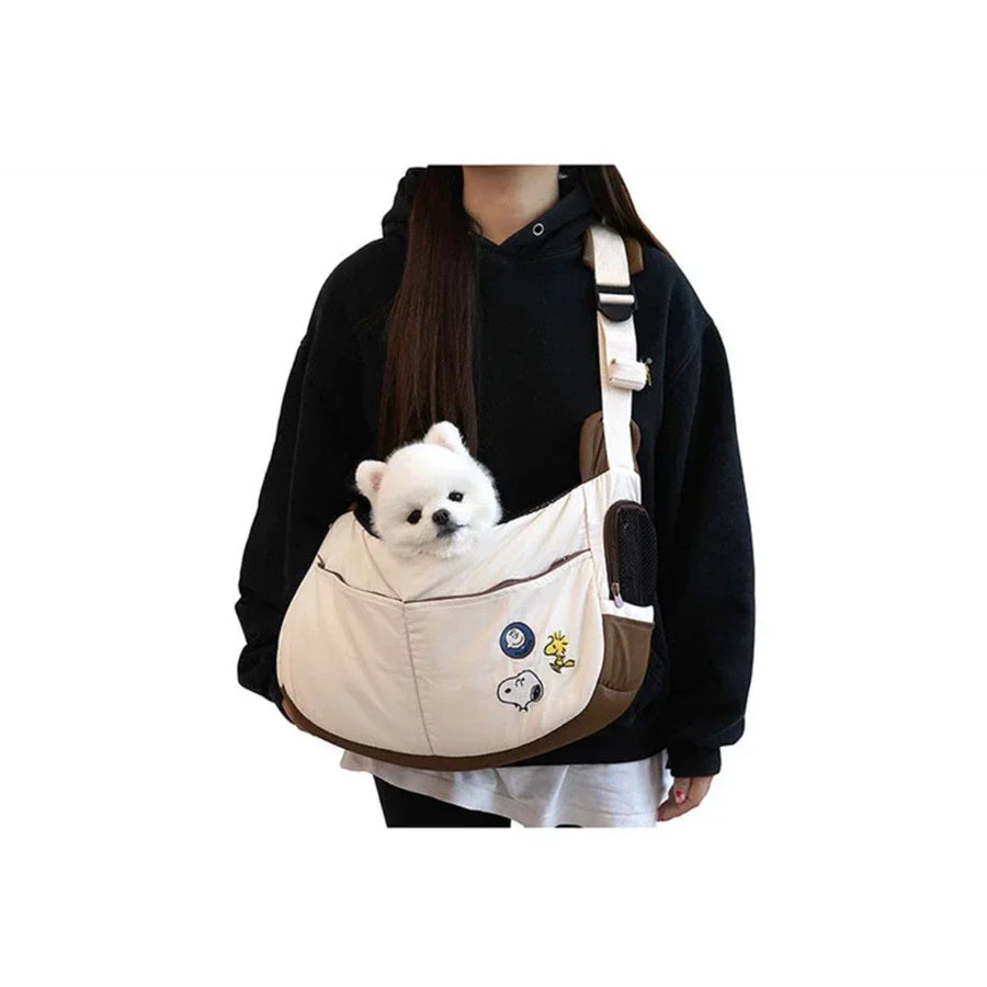 Snoopy Peanuts Sling Pet Cat Dog Bag Carrier