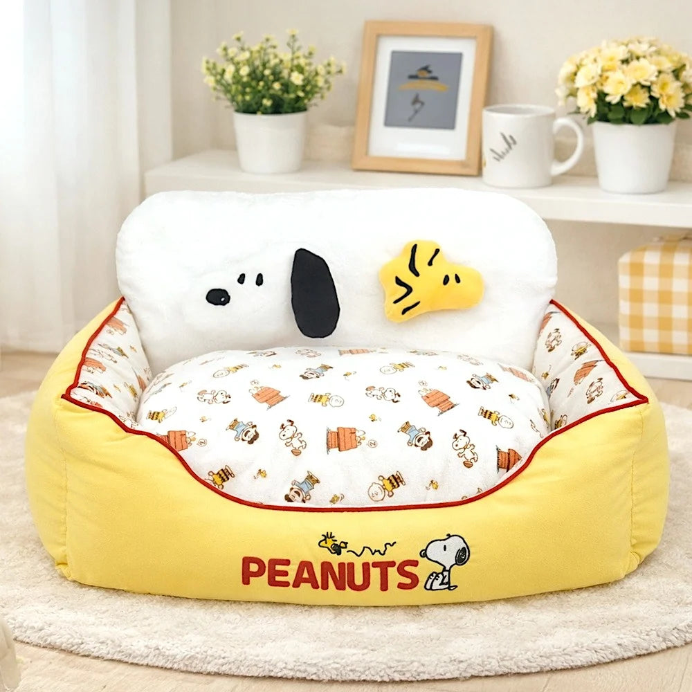 Snoopy Pet Bed Removable & Washable Cushion