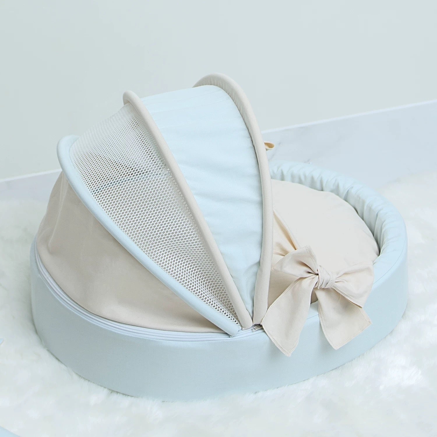 Petman Star Dream Blue Basket Two sides Washable Pet Nest Bed - kikiandpuppies