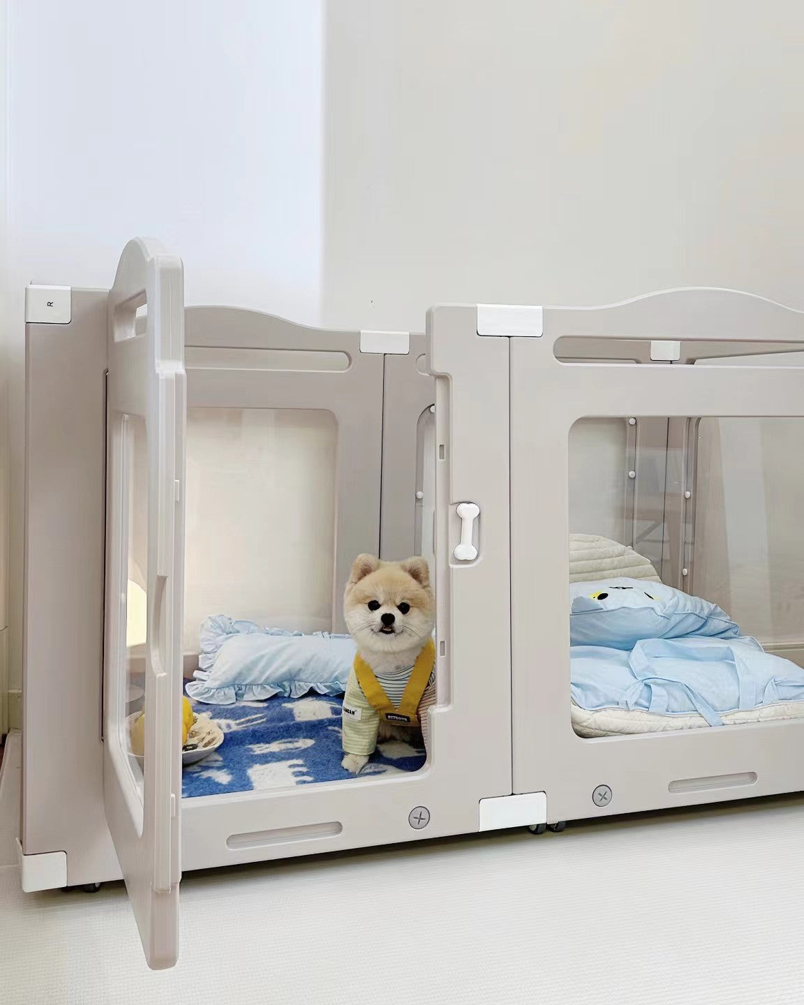 Pet Fence Scene Indoor Outdoor Furniture Dog Playpen Pink - 60cm