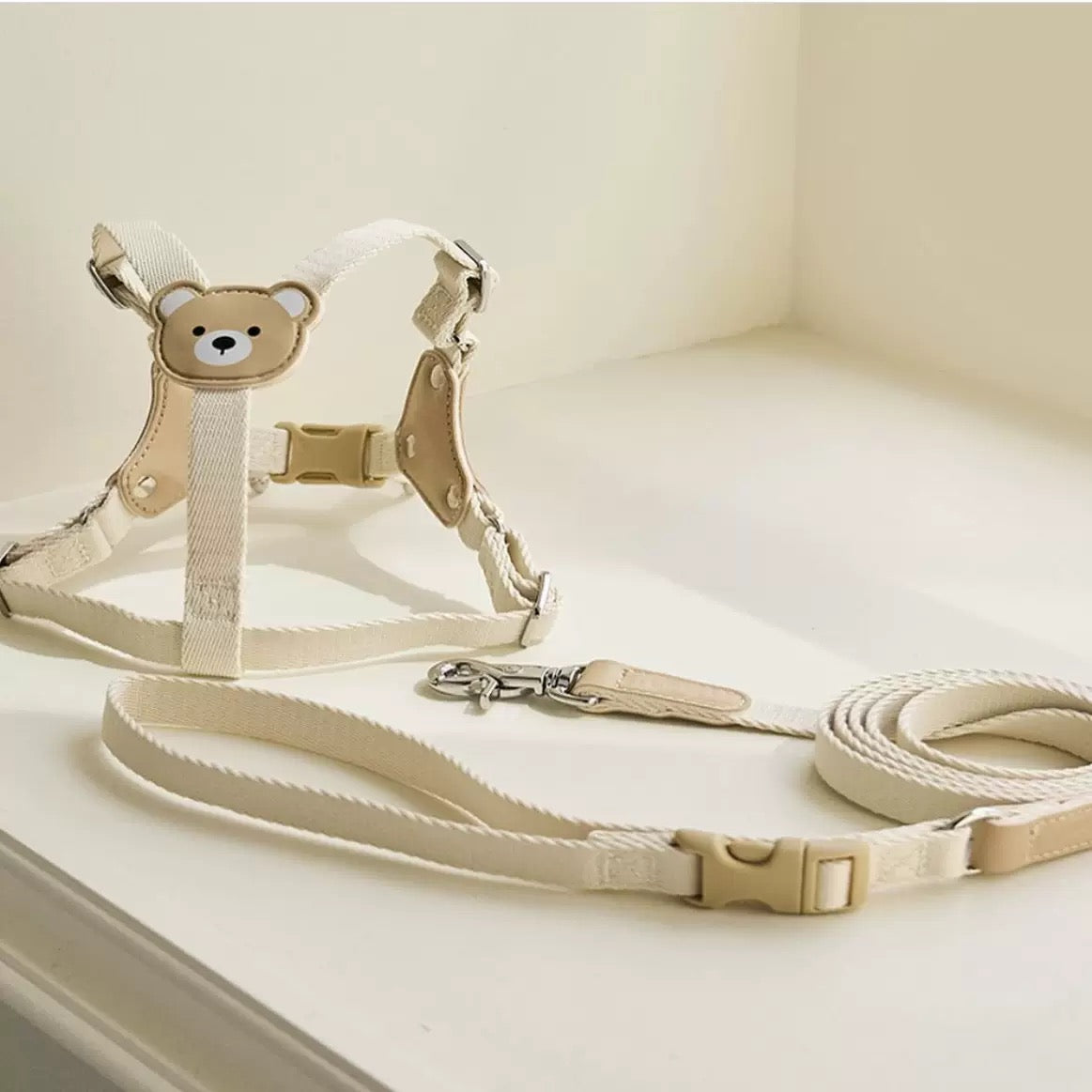 Cute Bear Pet Harness with Leash