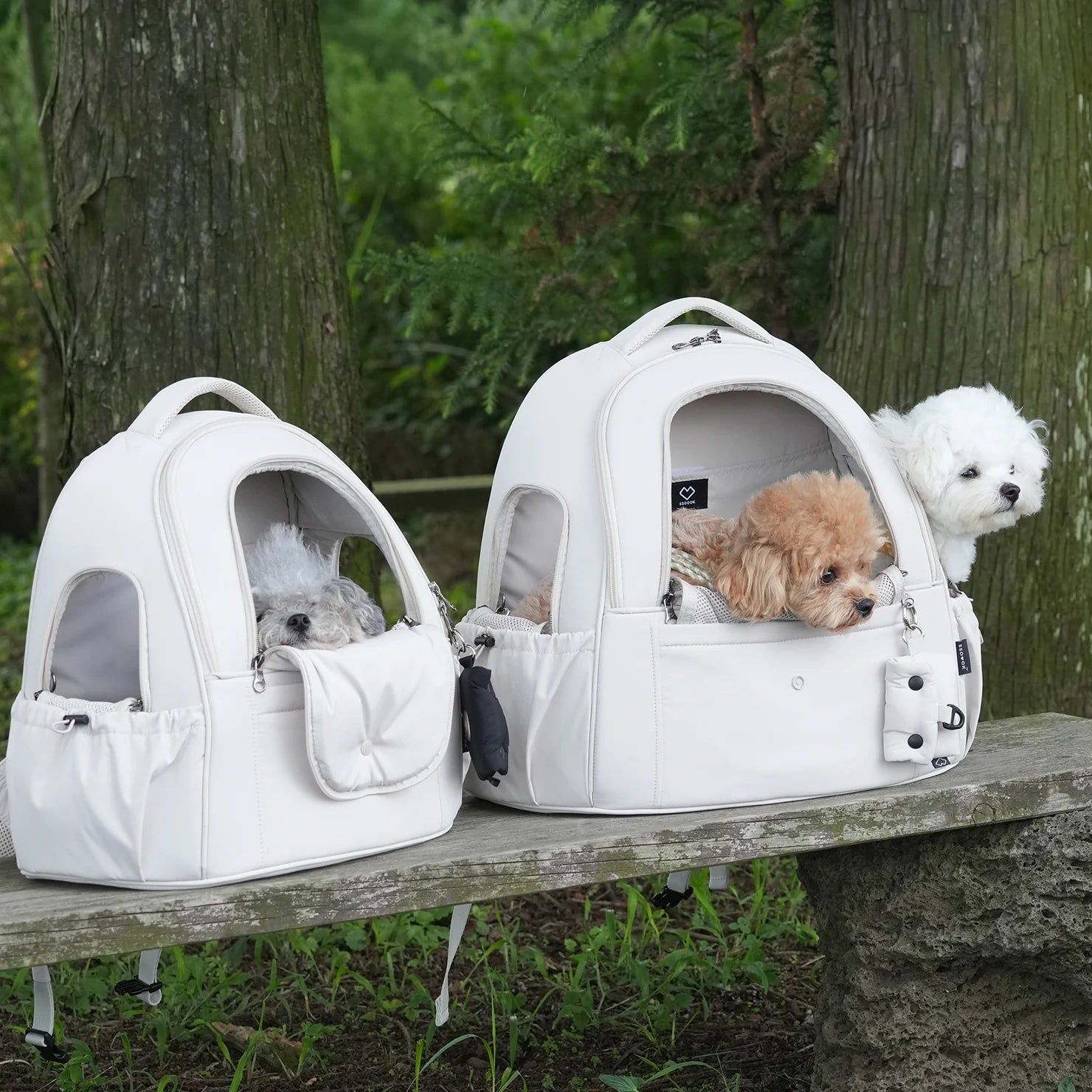 [SO-CA413] SSOOOK DOUBLE WINDOW FRONT BAG - kikiandpuppies