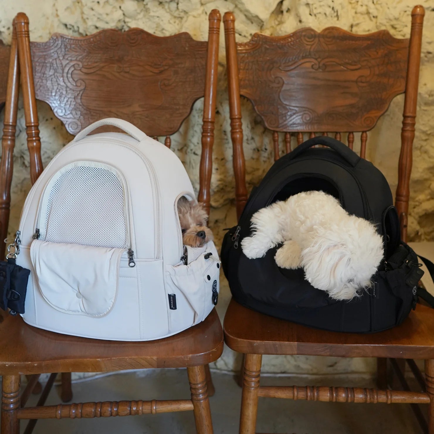 [SO-CA413] SSOOOK DOUBLE WINDOW FRONT BAG - kikiandpuppies