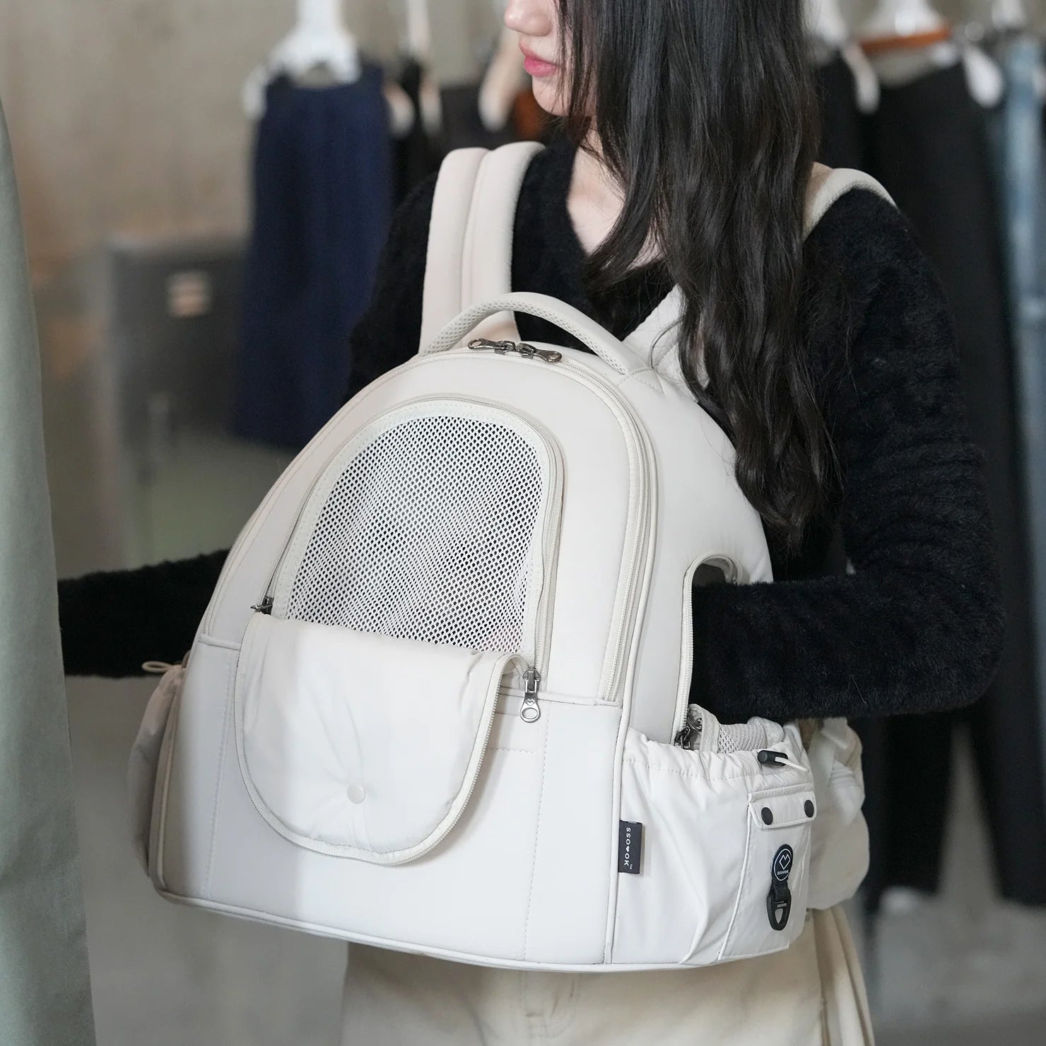 [SO-CA413] SSOOOK DOUBLE WINDOW FRONT BAG - kikiandpuppies