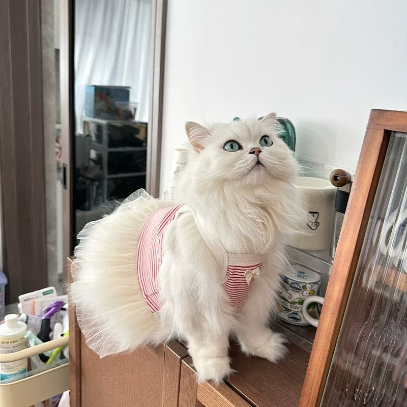 Striped Suspender Dress for Cat and Dog - kikiandpuppies