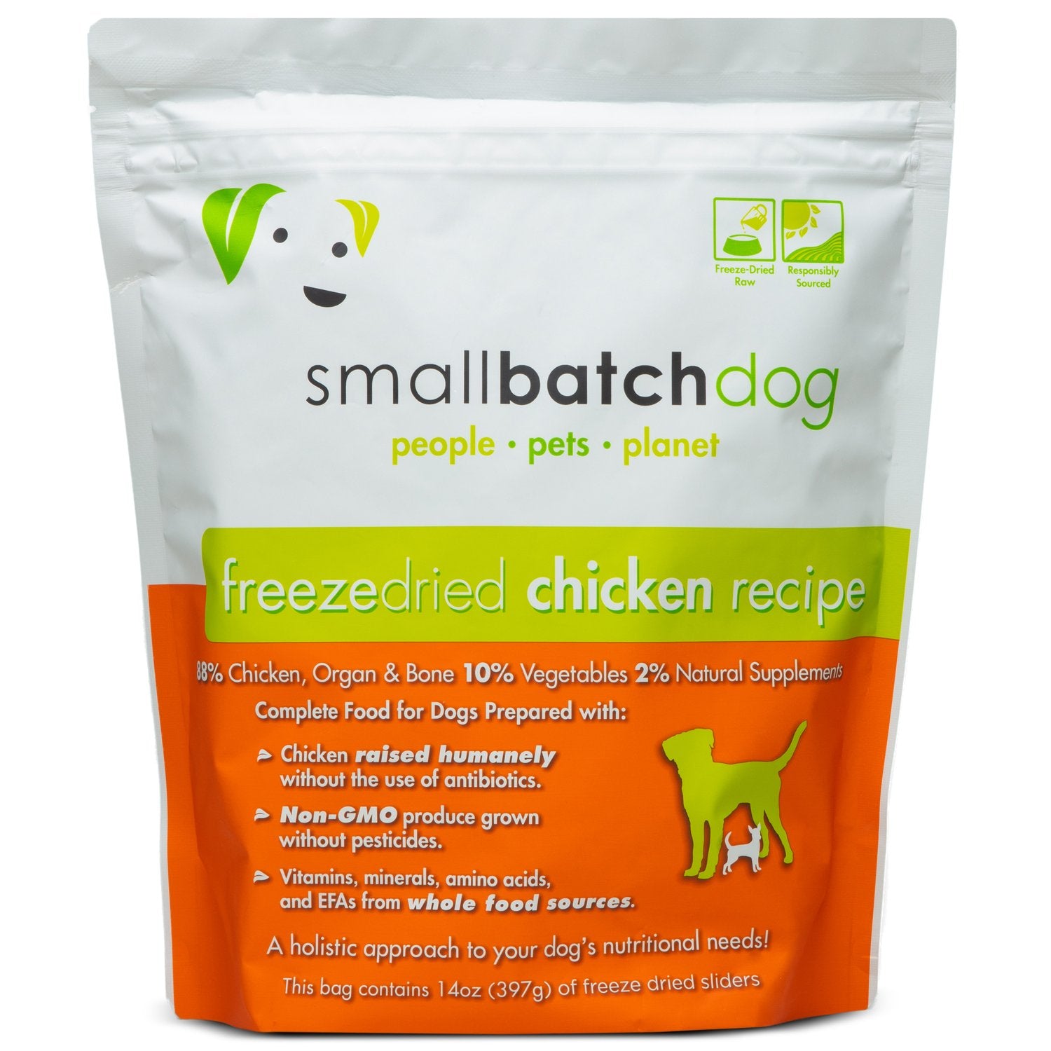 Smallbatch Freeze-Dried Chicken Dog Food 397g - kikiandpuppies