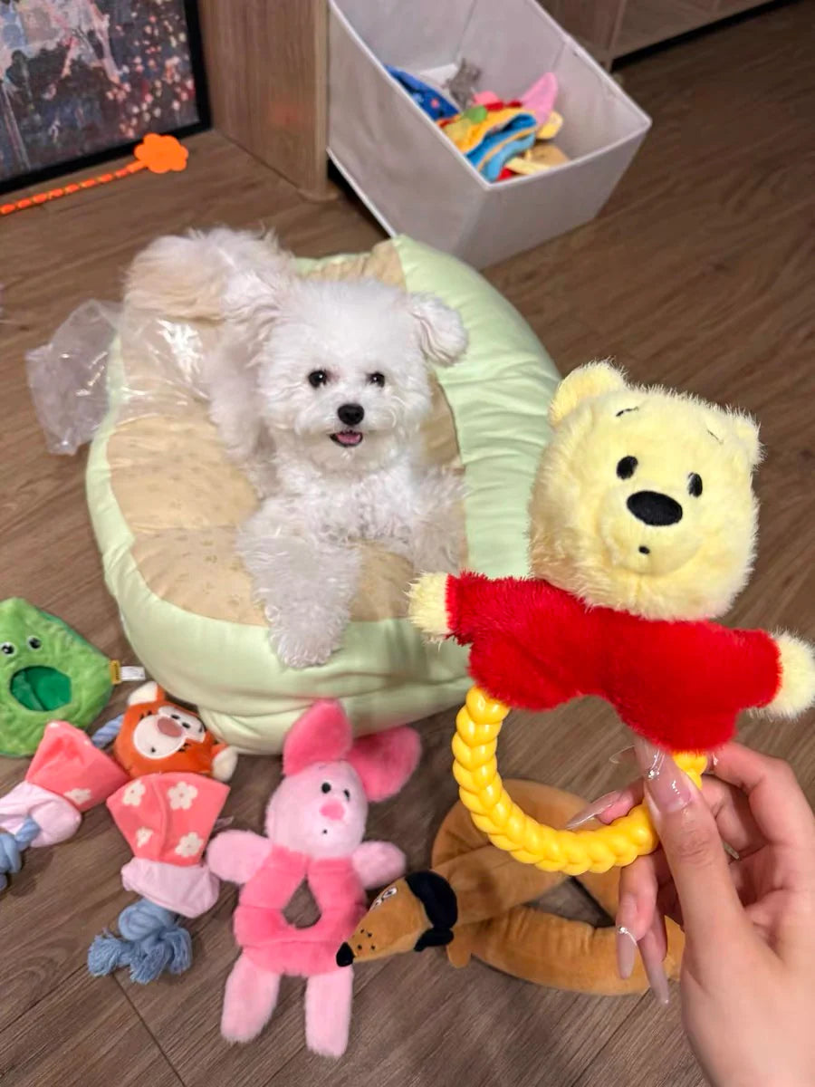 Petsville Winnie the Pooh Dog Cat Tug Toy - kikiandpuppies