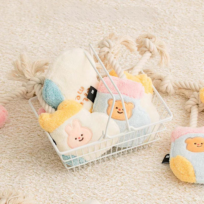 Socks Rope Tug Toy - Rabbit / Bear
