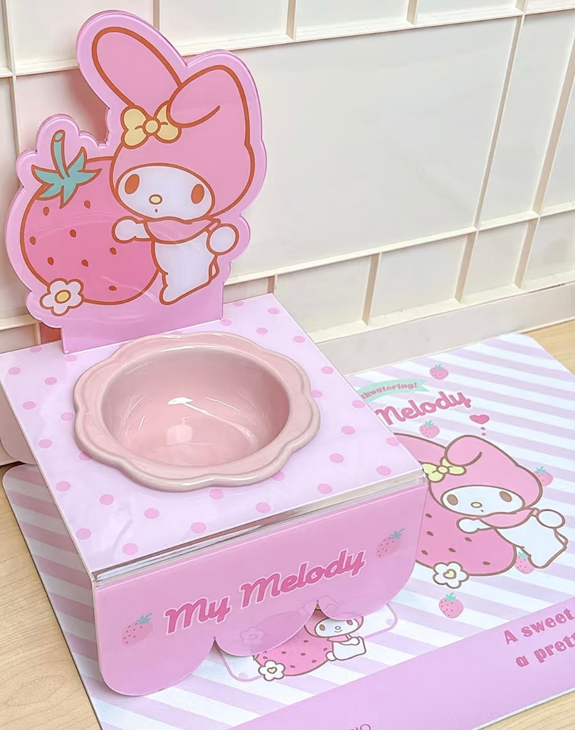 My Melody Pet Cereal Bowl With Tray