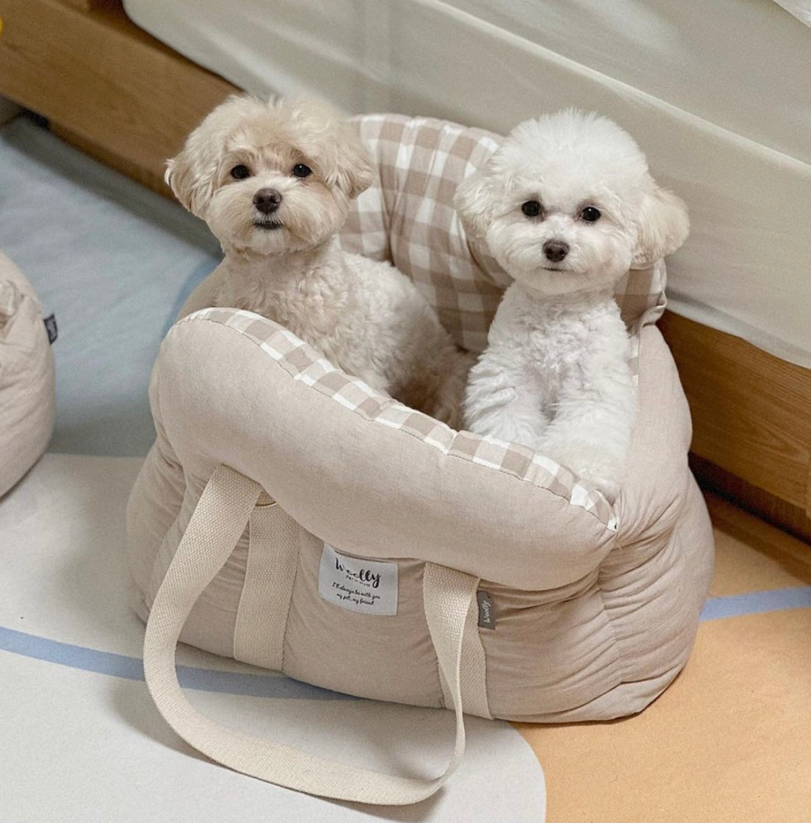 Woolly Pet Carrier Bag Car Seats