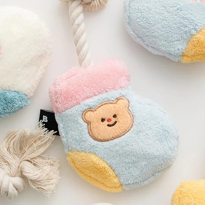 Socks Rope Tug Toy - Rabbit / Bear