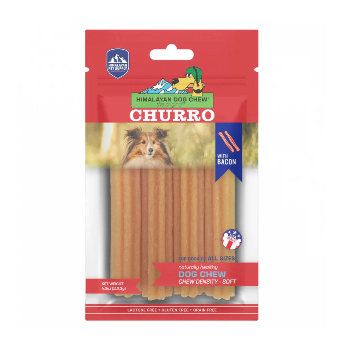 Himalayan Dog Chew Churro Bacon Dog Treat