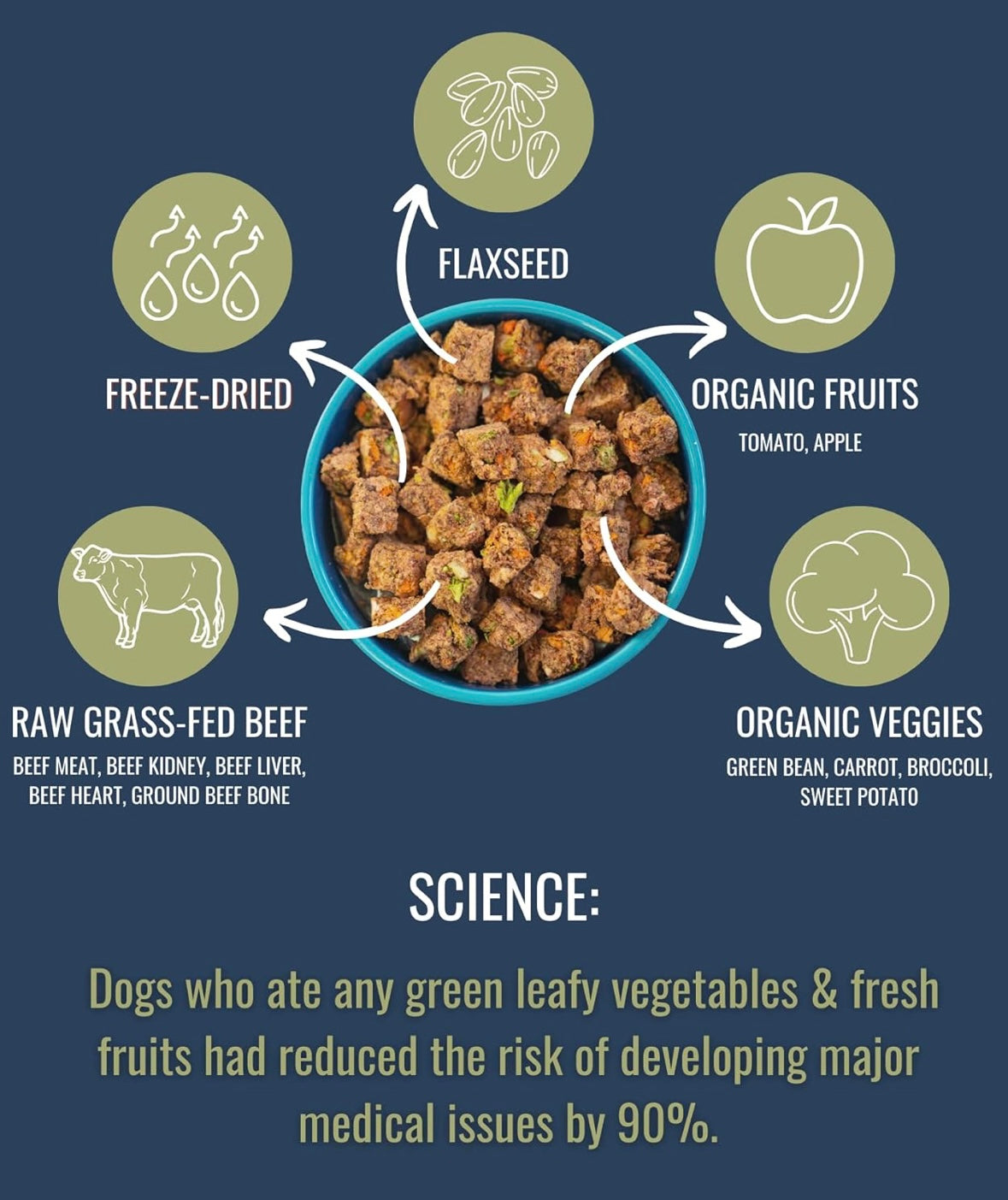 AlphaPak Freeze-Dried Dog Food Raw Grass-fed Beef Recipe