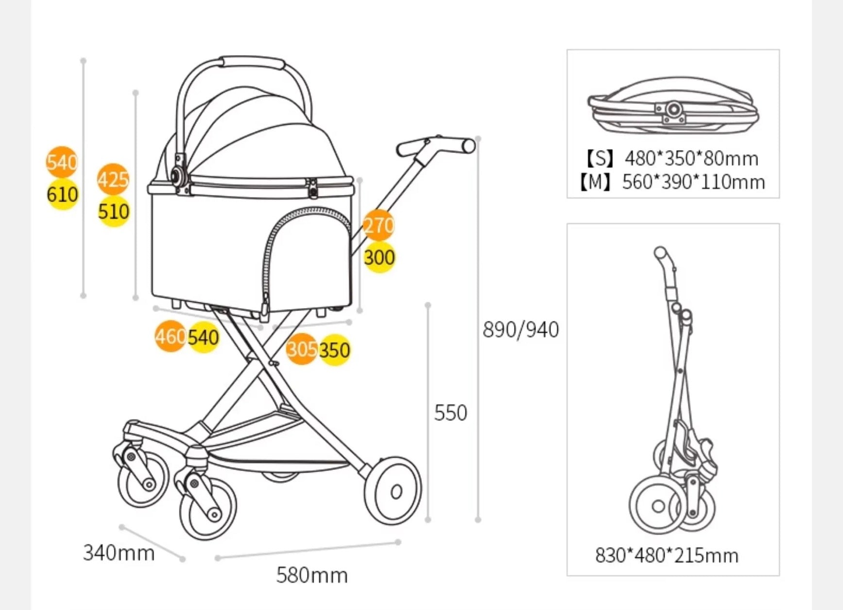 Toodandan Pet Stroller - kikiandpuppies