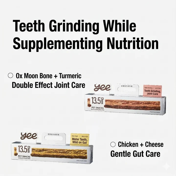 Yeepet Natural Beef Tendon Dental Chews Dog Treats 180g - kikiandpuppies