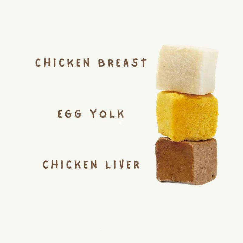 Hell's Kitchen Chicken Freeze Dried pet snack chicken+egg yolk+cicken liver - kikiandpuppies