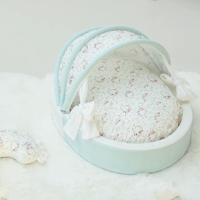Petman Tiffany Blue Basket Two sides Washable Pet Nest Bed