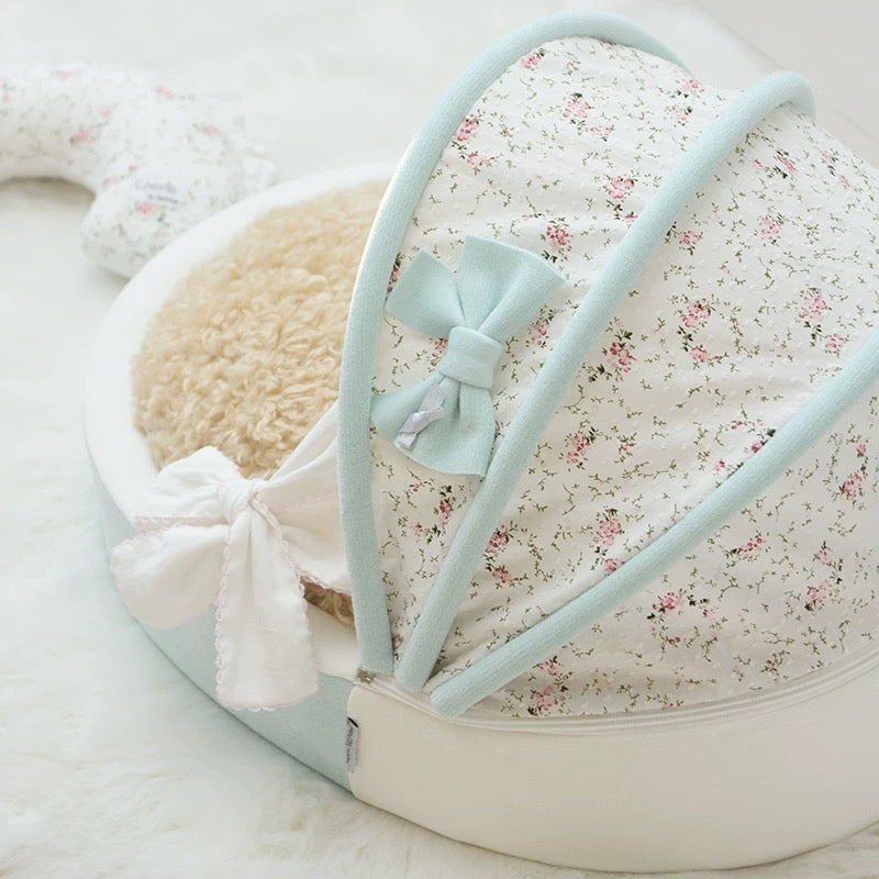 Petman Tiffany Blue Basket Two sides Washable Pet Nest Bed