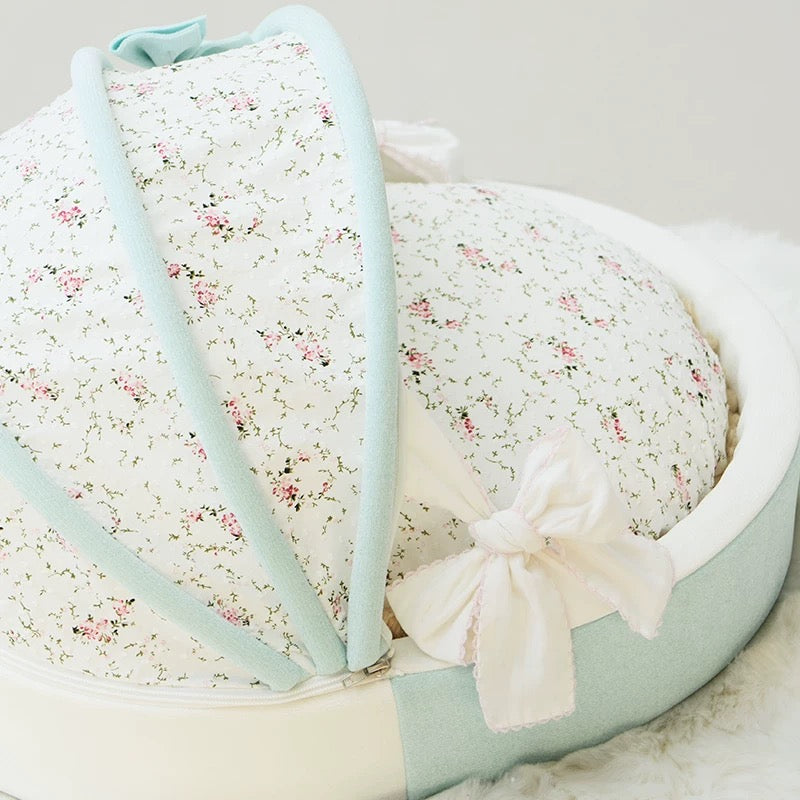 Petman Tiffany Blue Basket Two sides Washable Pet Nest Bed