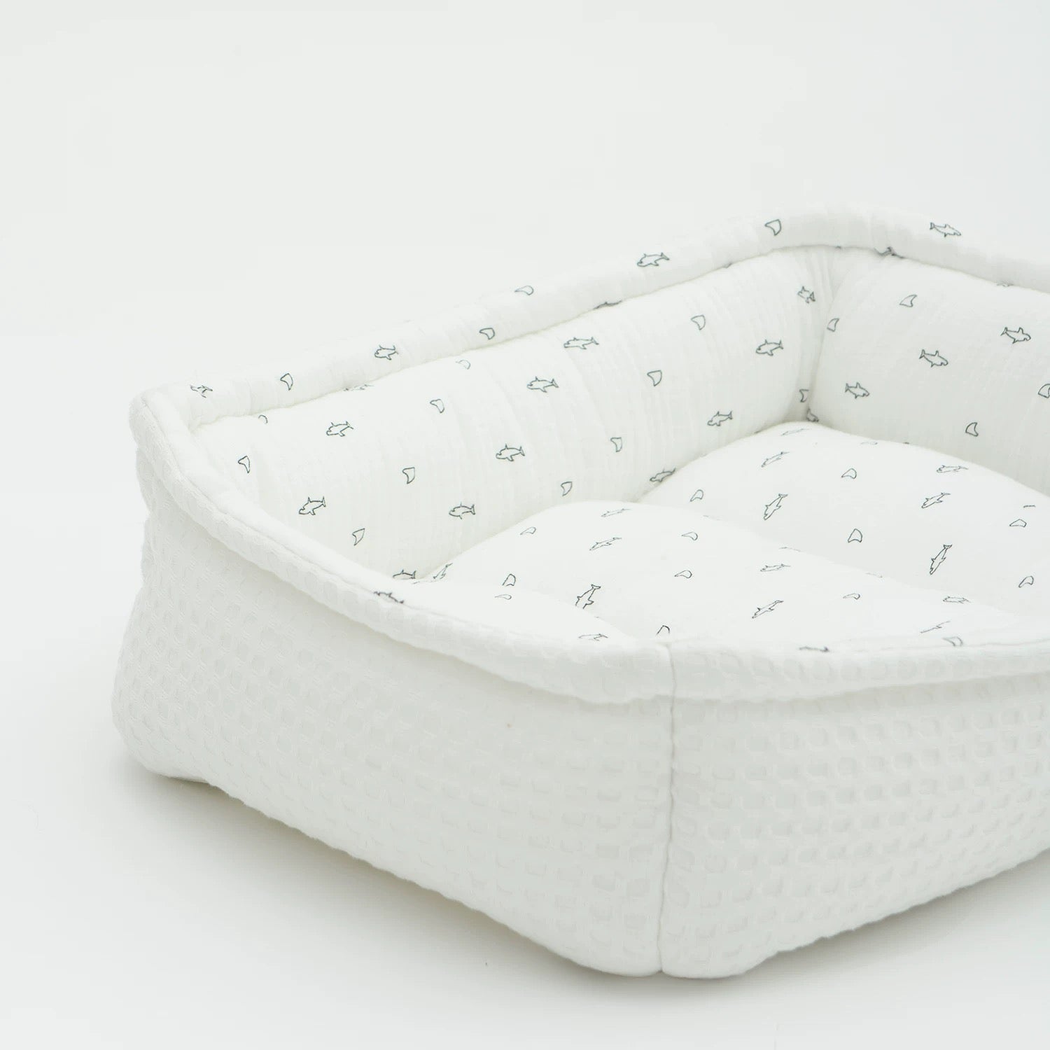 PetMan Baby Shark Plush Pet Bed Ultra Soft Cozy Nap Pad for Cats and Dogs
