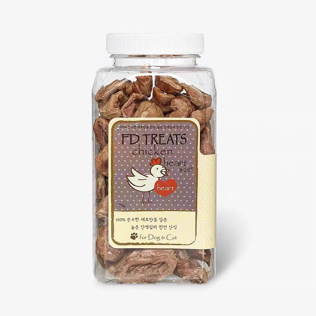 FD Freeze-Dried Treat Chicken Heart Cube 120g