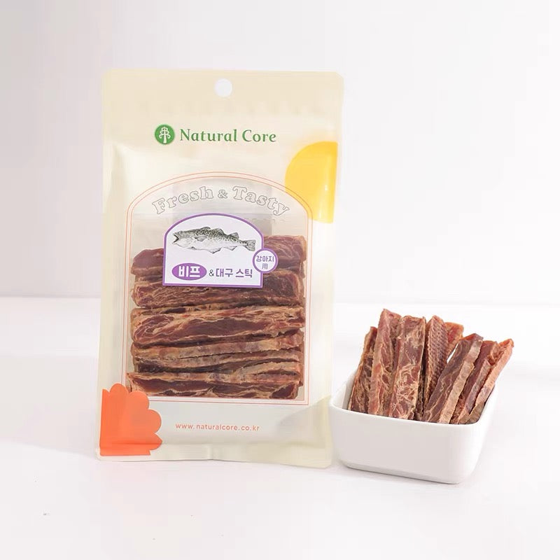 Natural Core Beef Cod fillet Dry Treats - kikiandpuppies