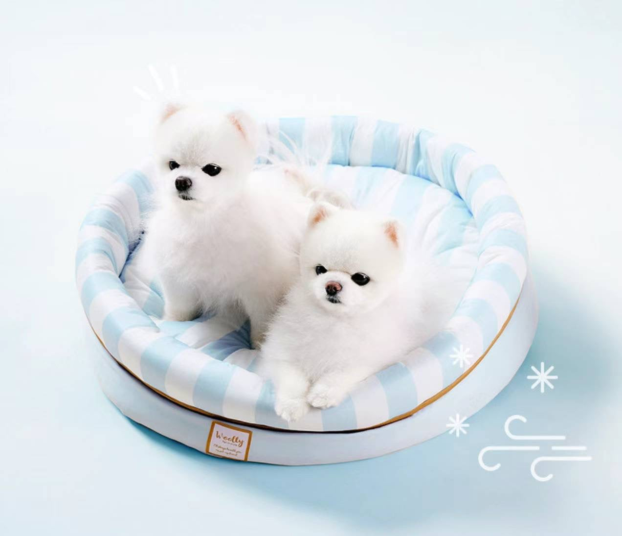 Woolly PET BED - BLUE