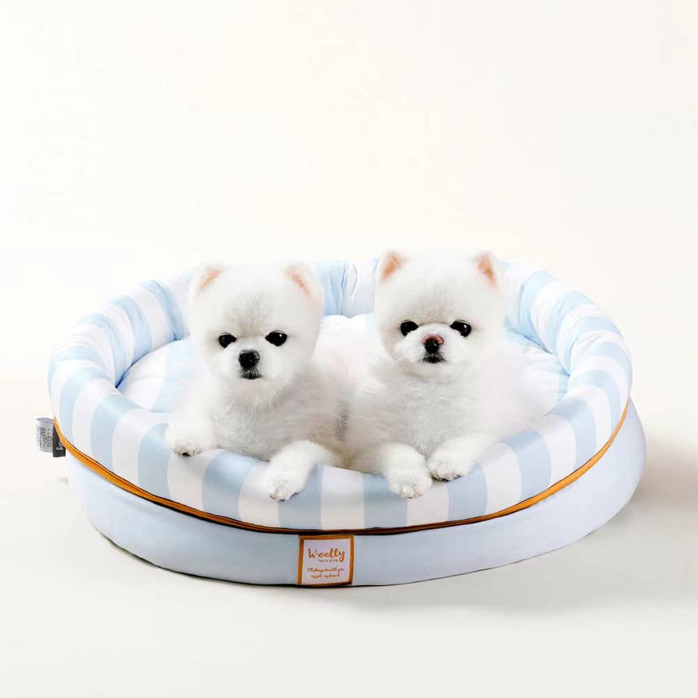 Woolly PET BED - BLUE