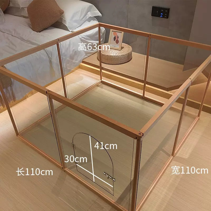 Pet Acrylic Playpen Dog Cat Cage House