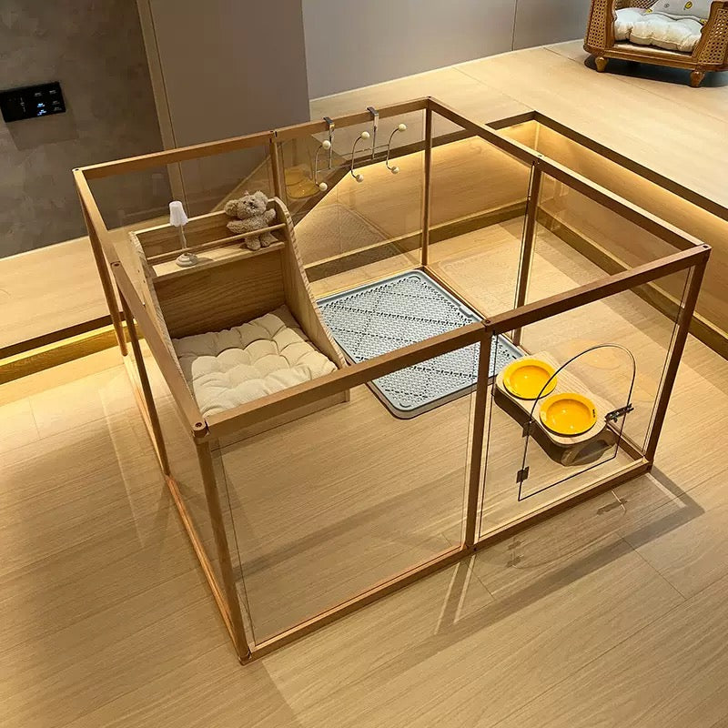 Pet Acrylic Playpen Dog Cat Cage House