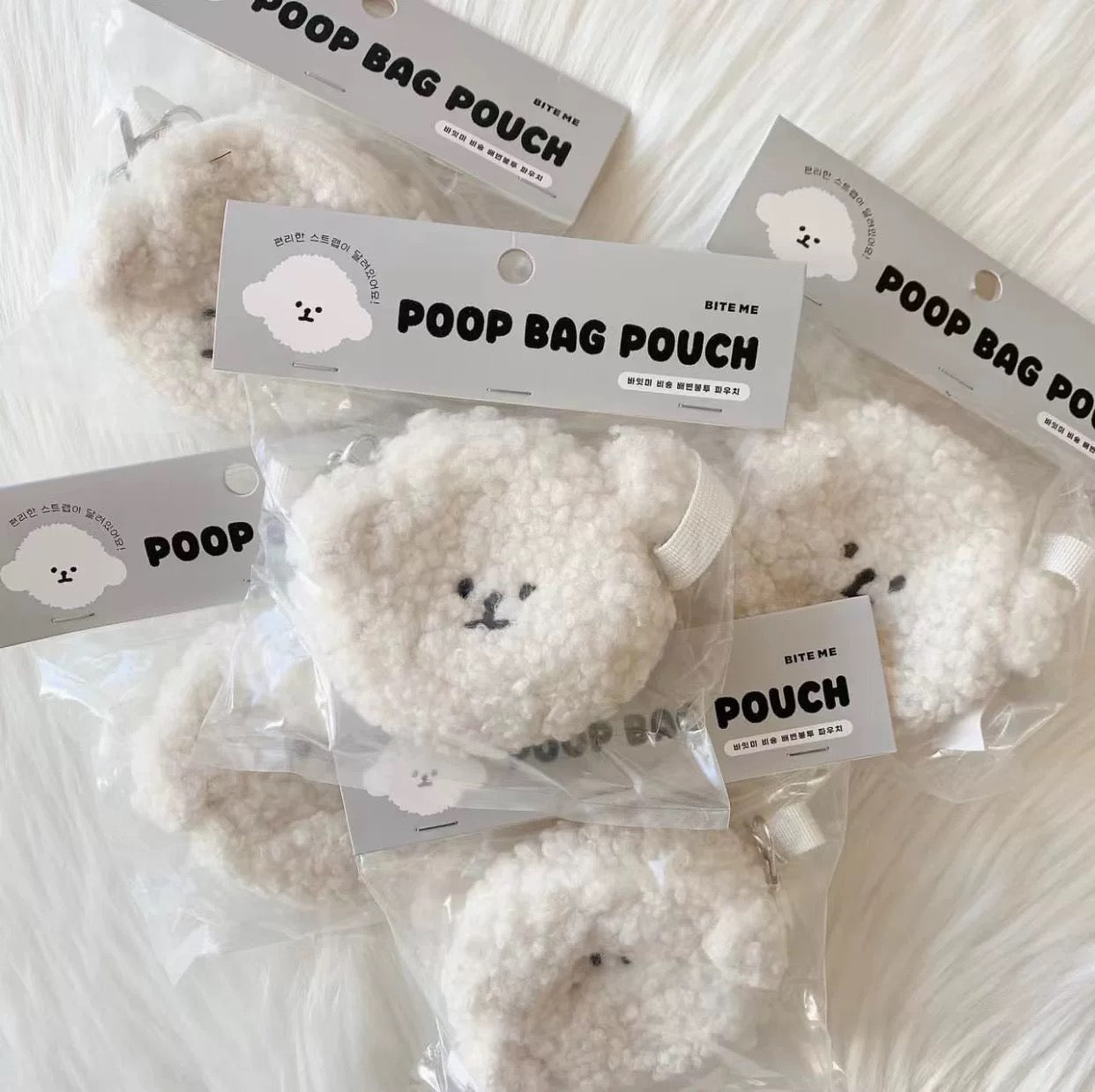 Bite Me Bichon Poop Bag Pouch - kikiandpuppies