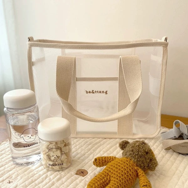Ba&ttang Pet mesh square walk bag