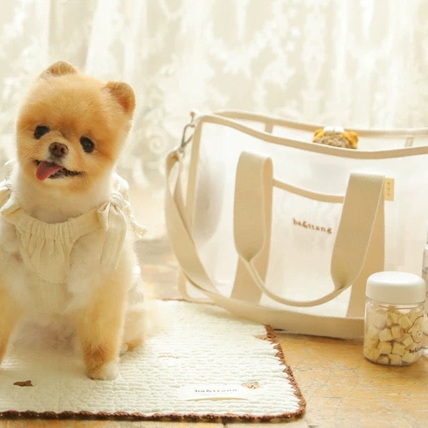Ba&ttang Pet mesh square walk bag