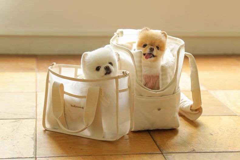 Ba&ttang Pet mesh square walk bag