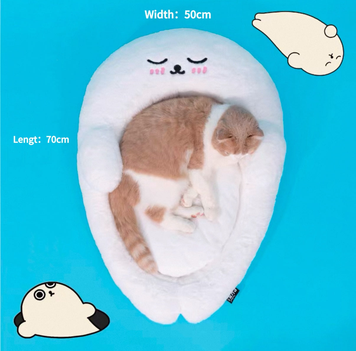PurLab Seal Pet Cat Dog Bed