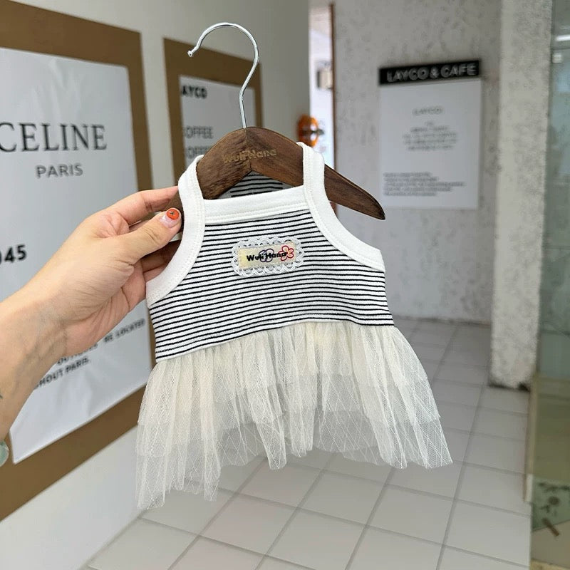 Striped Suspender Dress for Cat and Dog - kikiandpuppies