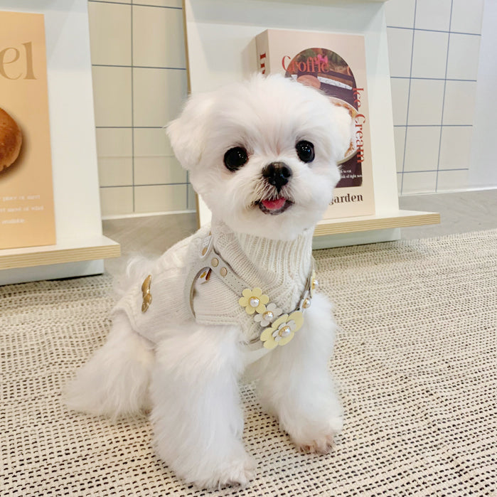 Luxury milk tea bb harness - kikiandpuppies