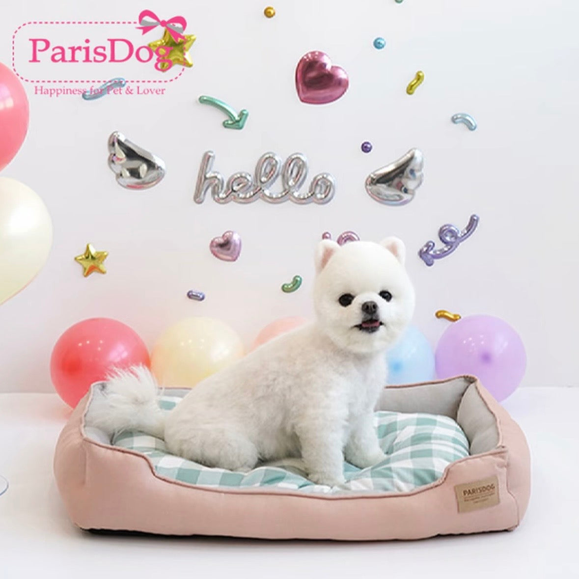 Parisdog Homely Checkered Double-sided Dog Bed