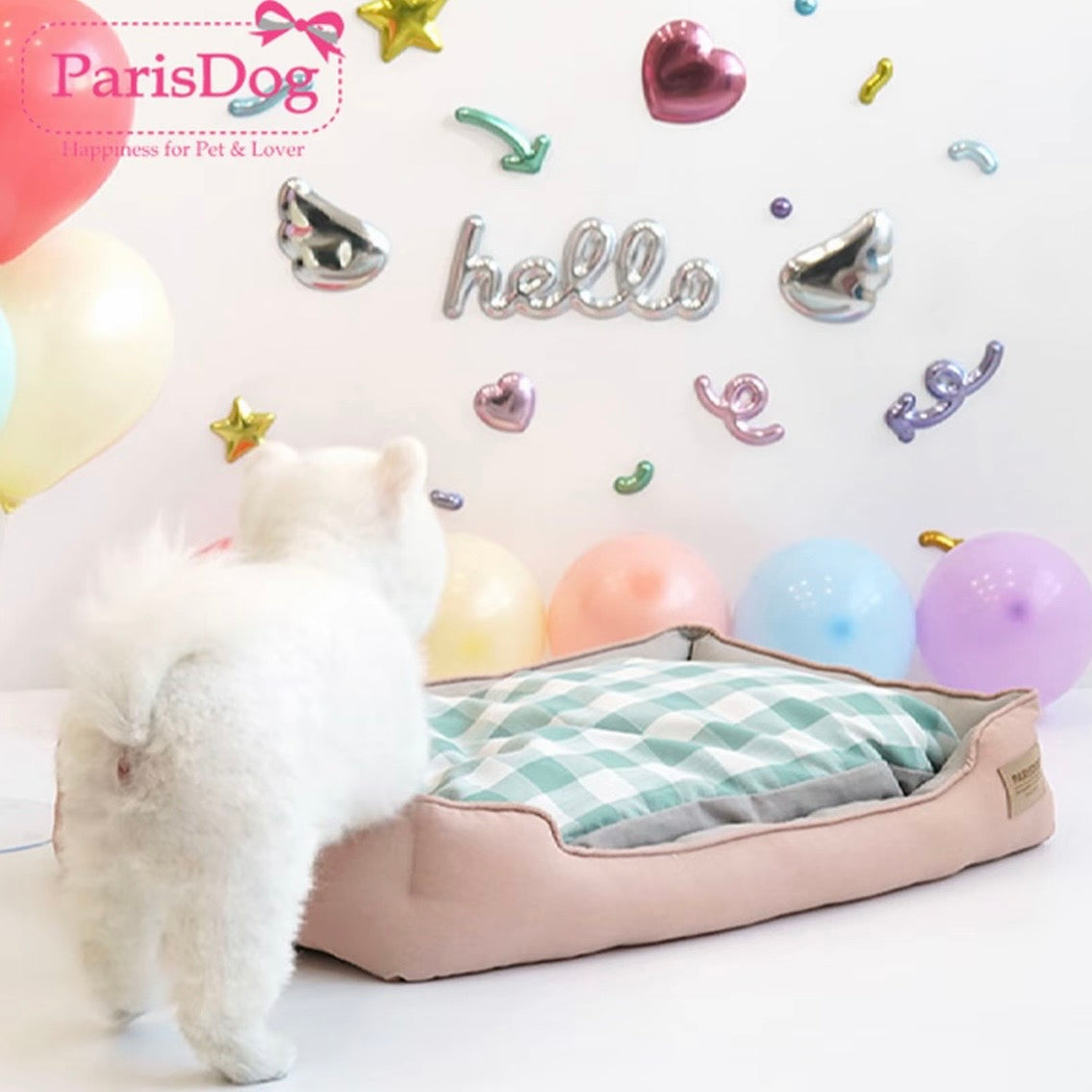 Parisdog Homely Checkered Double-sided Dog Bed