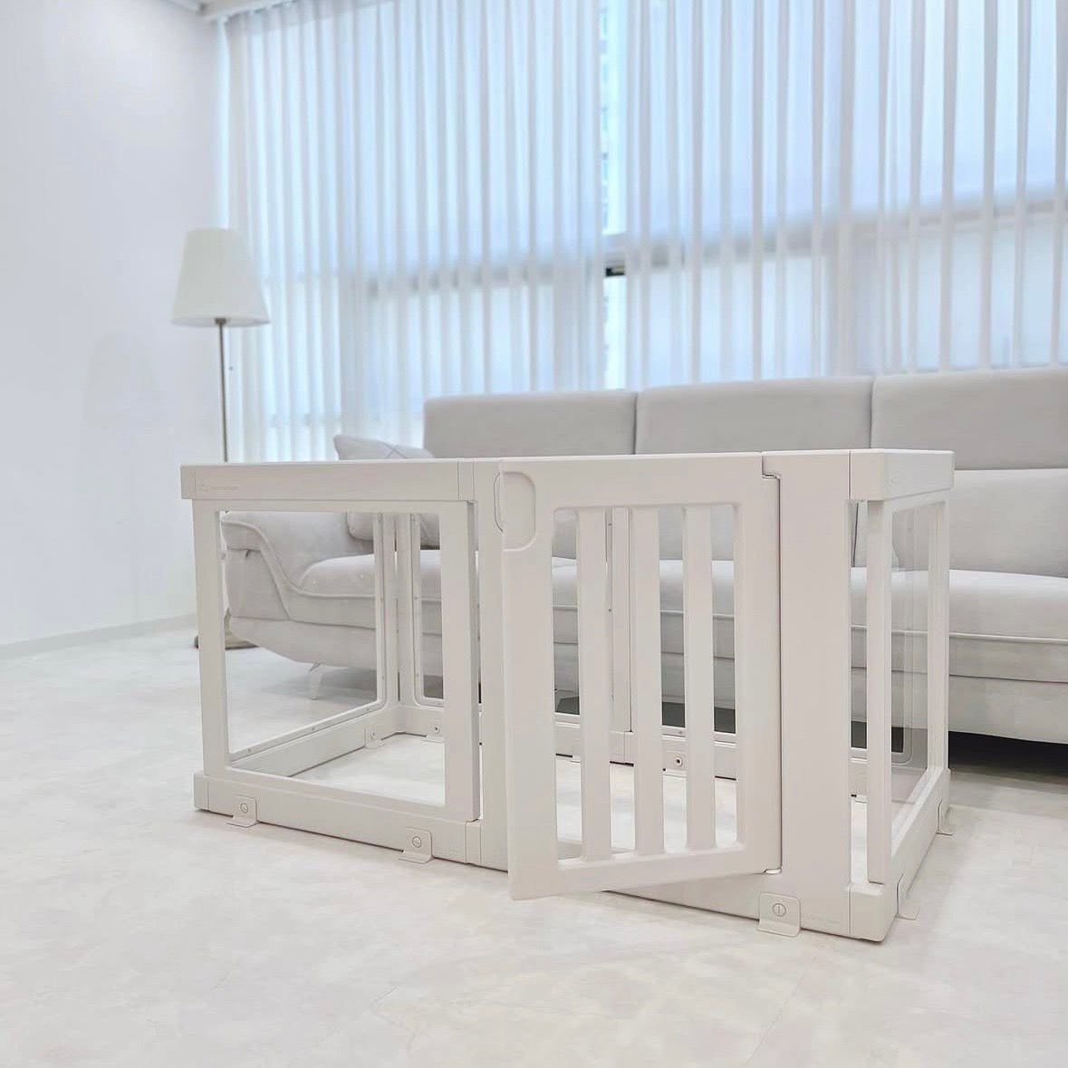 Transparent Pet Room Dog Fence