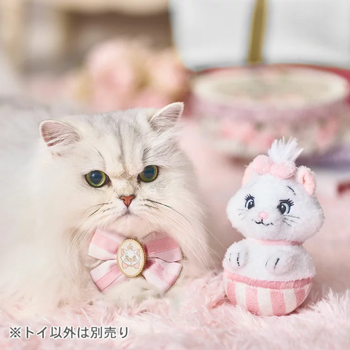 Authentic Disney's Aristocats Cat Toy Marie Hat Box Plush Toy with Bells Makes Sounds