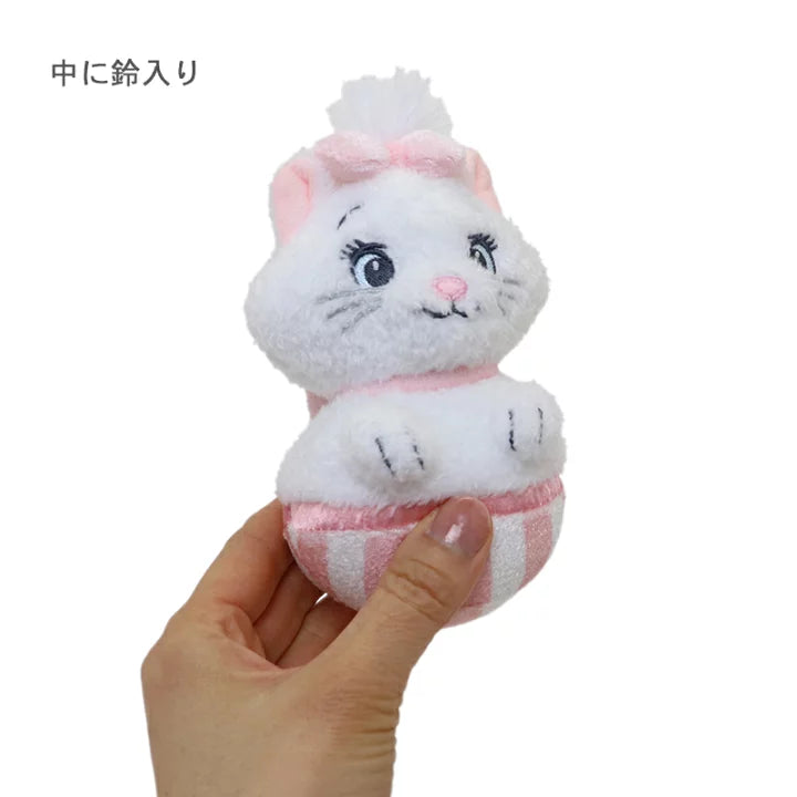 Authentic Disney's Aristocats Cat Toy Marie Hat Box Plush Toy with Bells Makes Sounds