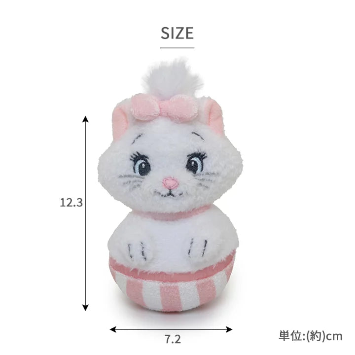 Authentic Disney's Aristocats Cat Toy Marie Hat Box Plush Toy with Bells Makes Sounds