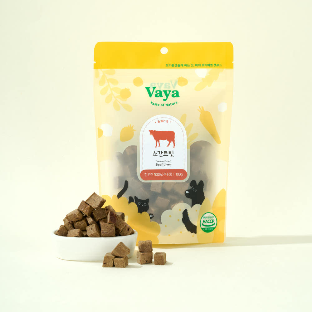 VAYA Freeze Dried Beef Liver Treat 100g