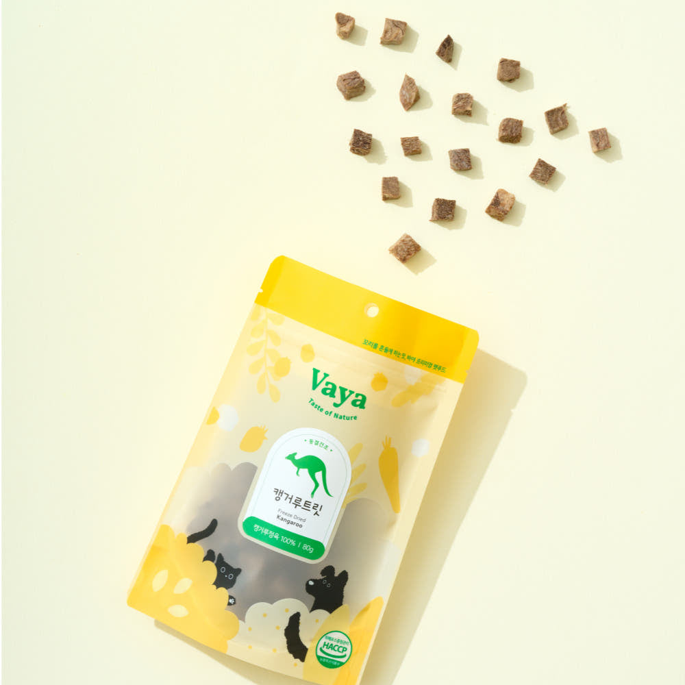 VAYA Freeze Dried Kangaroo Treat 80g - kikiandpuppies